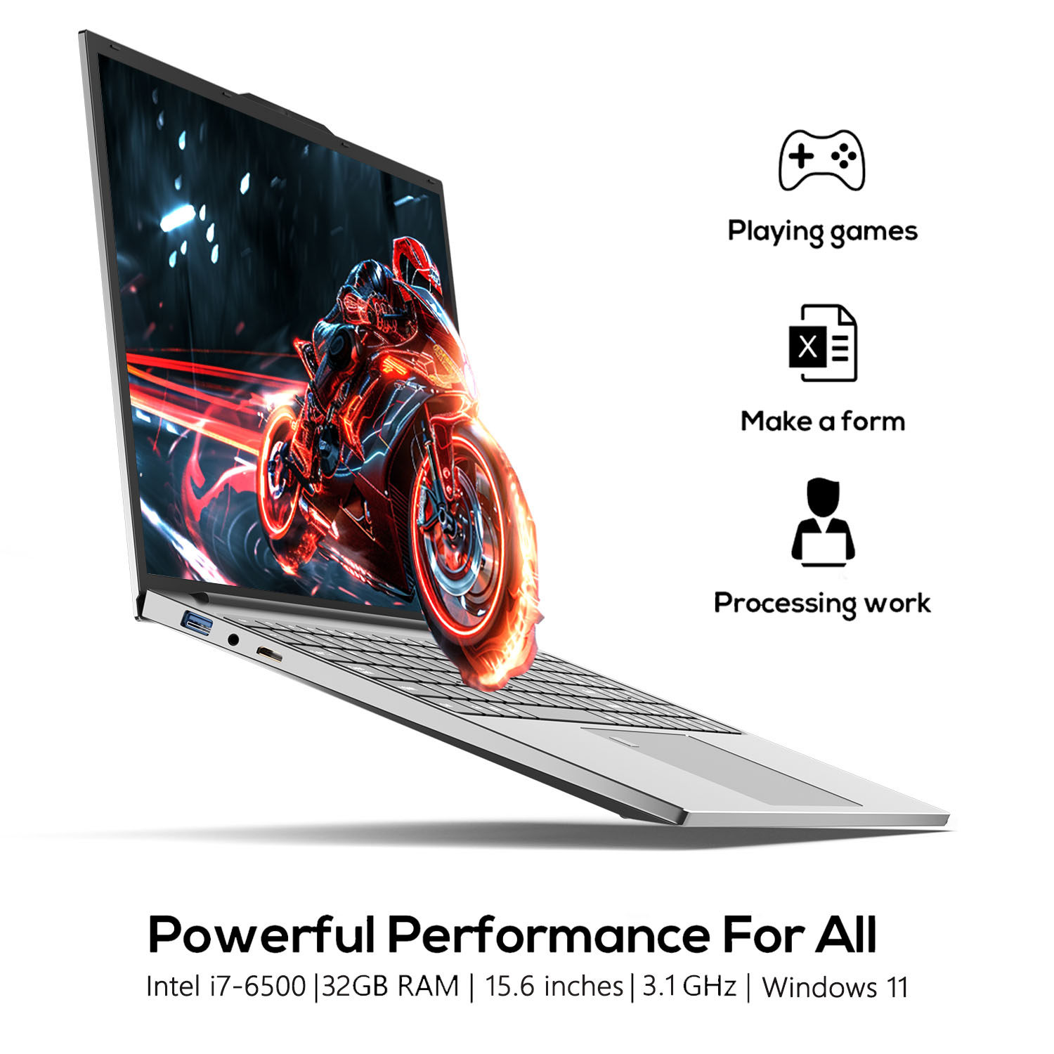 Pc Gaming I7 - كمبيوتر محمول 15.6 بوصة Intel i7-6500U