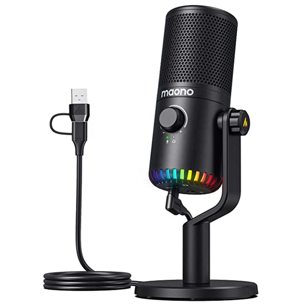 Gaming Microphone - مايكروفون ألعاب MAONO قابل للبرمجة بإضاءة