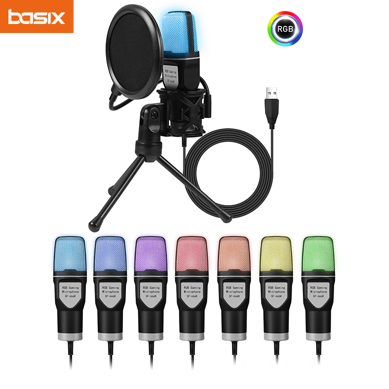 Gaming Microphone - ميكروفون USB للألعاب لميكروفون مكثف للكمبيوتر