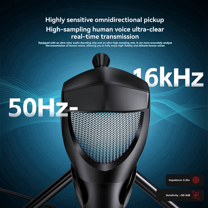 Gaming Microphone - ميكروفون الألعاب المهنية سطح المكتب USB