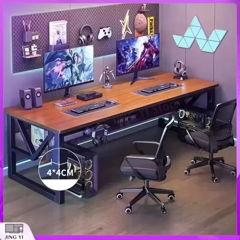 مكتب كمبيوتر مزدوج بتصميم نورد - مراجعة Pc Gaming Cafe وسعره