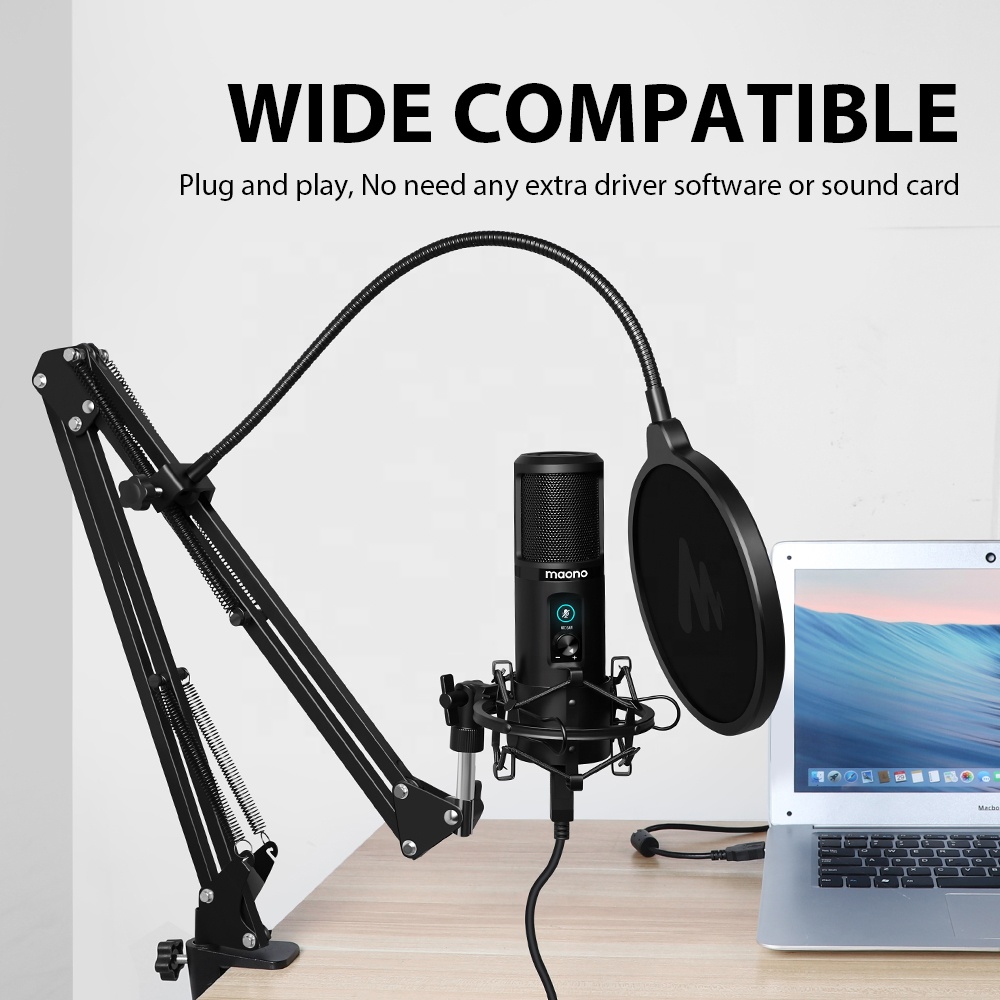 مايكروفون احترافي من ماونو مع  - مراجعة Gaming Microphone وسعره