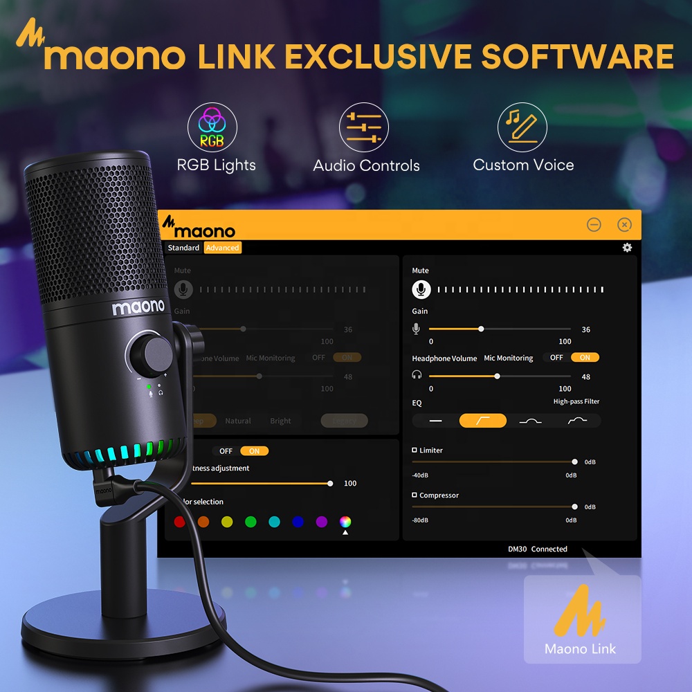 مايكروفون ألعاب MAONO قابل للب - مراجعة Gaming Microphone وسعره
