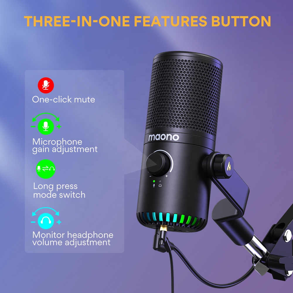 مايكروفون ألعاب MAONO قابل للب - مراجعة Gaming Microphone وسعره