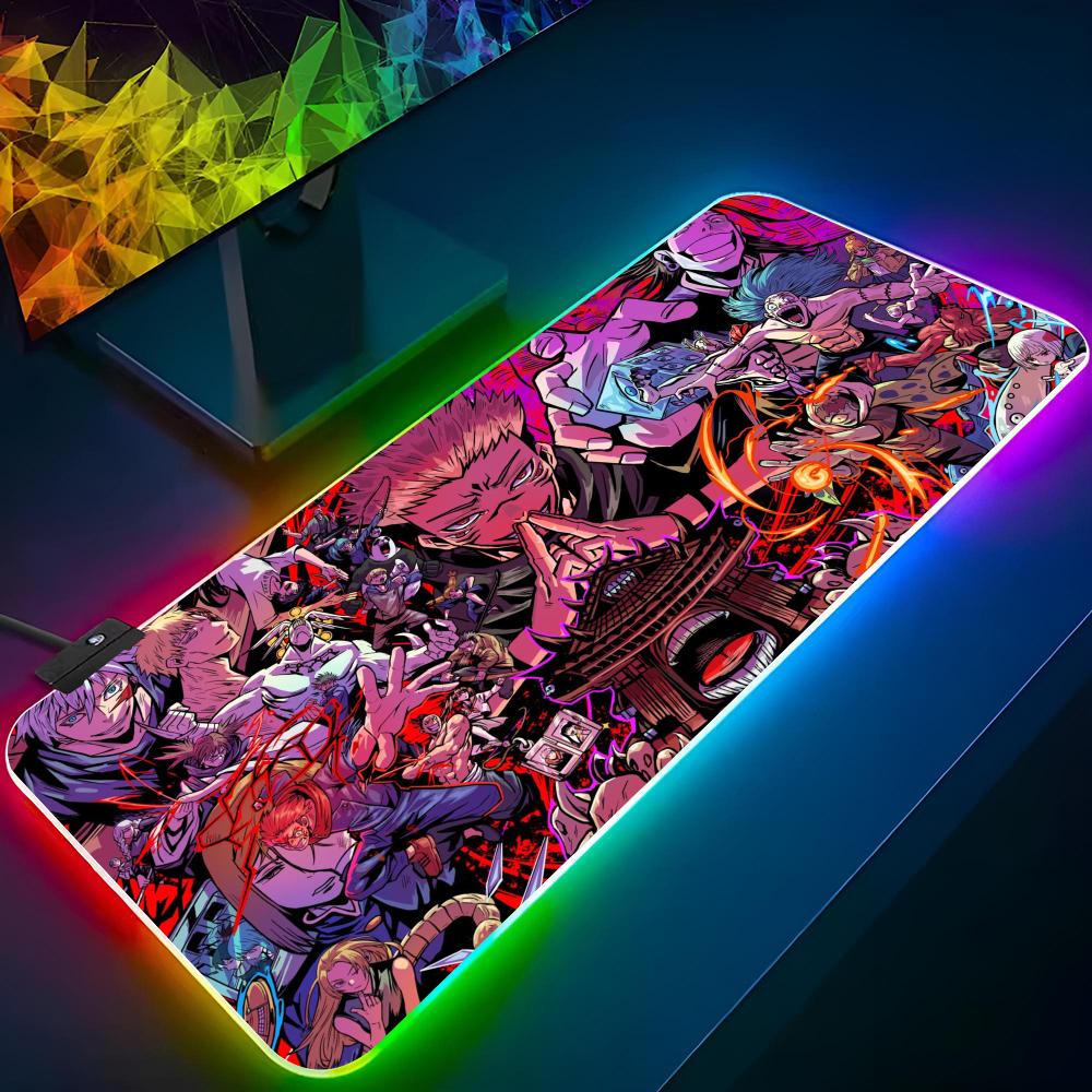 لوحة ماوس أنيمي J-jujutsu K-ka - مراجعة Rgb Mousepad وسعره