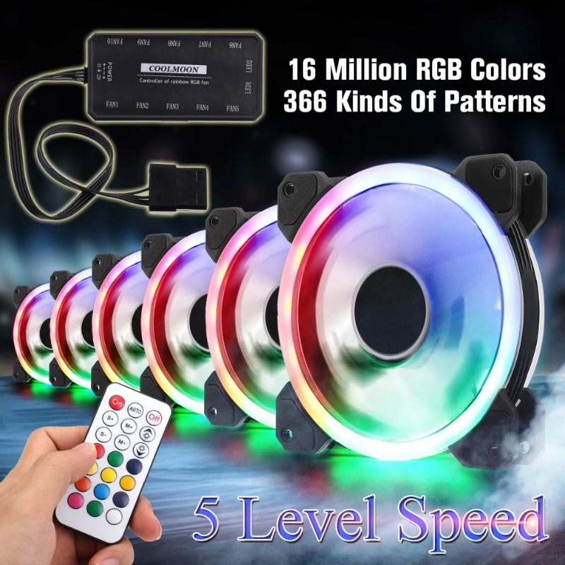 مروحة تبريد كمبيوتر RGB هادئة  - مراجعة Pc Gaming Rgb وسعره