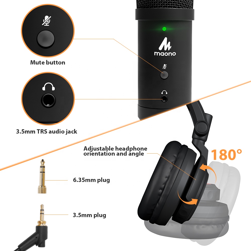 ميكروفون استوديو USB من MAONO  - مراجعة Gaming Microphone وسعره