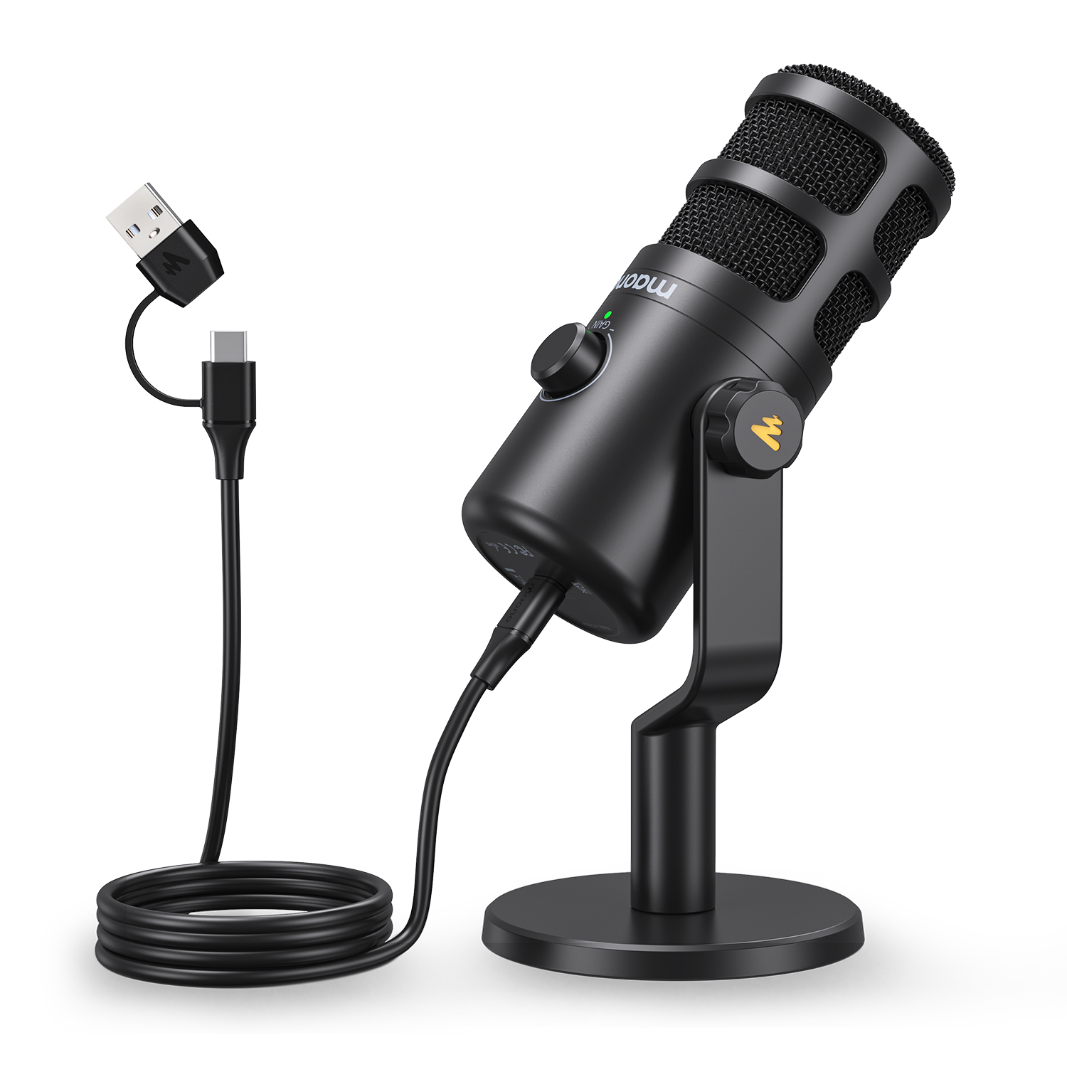 مايكروفون ديناميكي USB من ماون - مراجعة Gaming Microphone وسعره