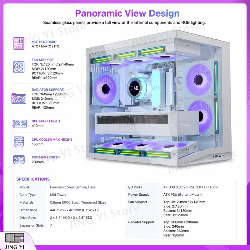 علبة كمبيوتر جديدة O11 Dynamic - مراجعة Pc Gaming Itx وسعره