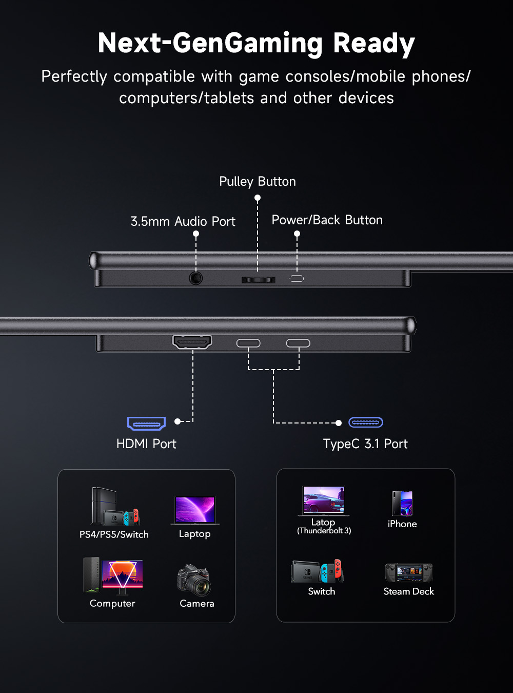 شاشة محمولة UPERFECT مقاس 23.8 - مراجعة Pc Gaming Y Monitor وسعره