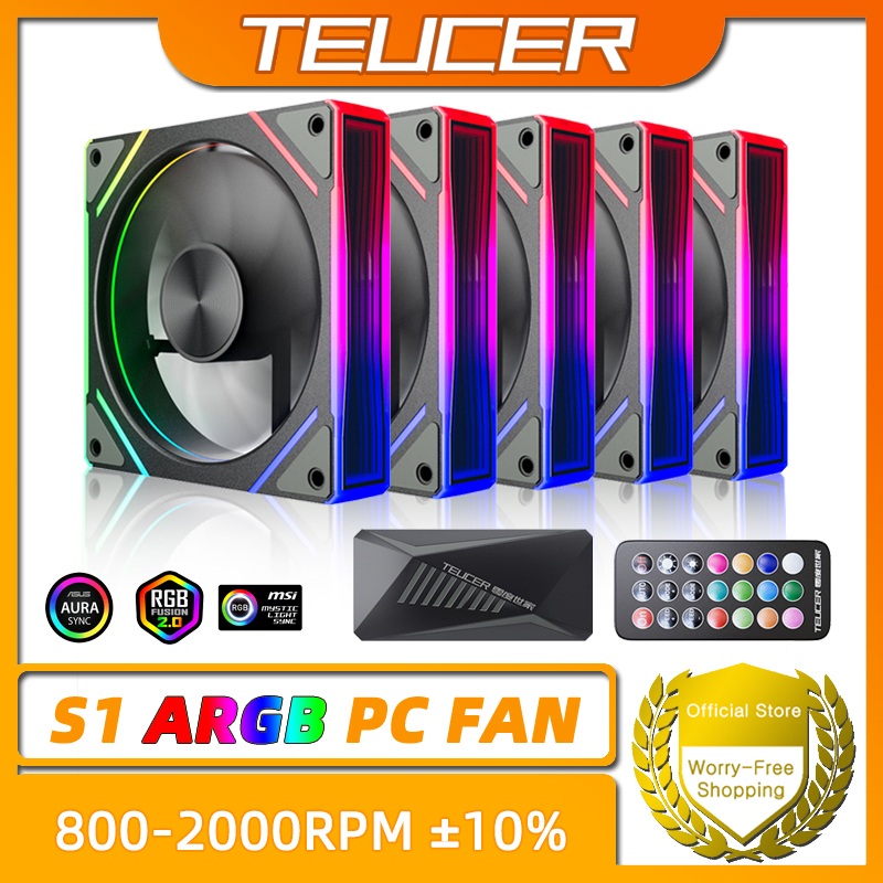 مروحة كمبيوتر TEUCER Prism S1  - مراجعة Pc Gaming Rgb وسعره