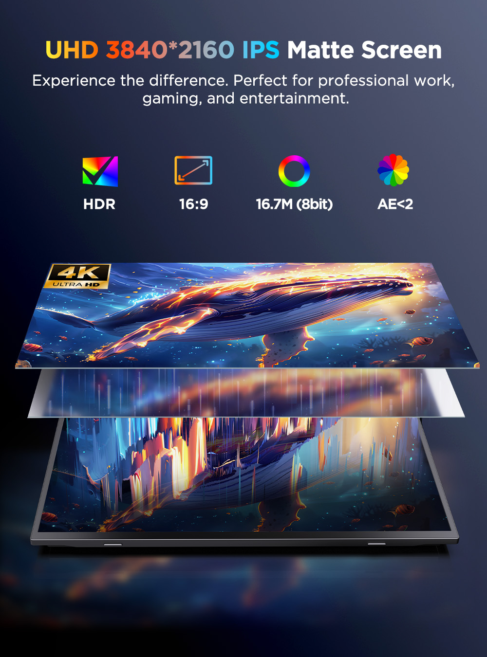 شاشة UPERFECT UColor J1 المحمو - مراجعة Pc Gaming Y Monitor وسعره