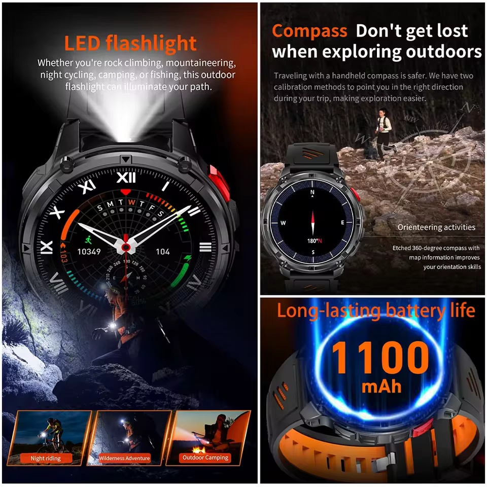 ساعة ذكية عسكرية T-Rex3 بشاشة  - مراجعة High Refresh Monitor وسعره