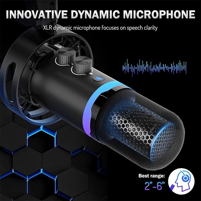 ميكروفون ألعاب USB مع حامل ذرا - مراجعة Gaming Microphone وسعره