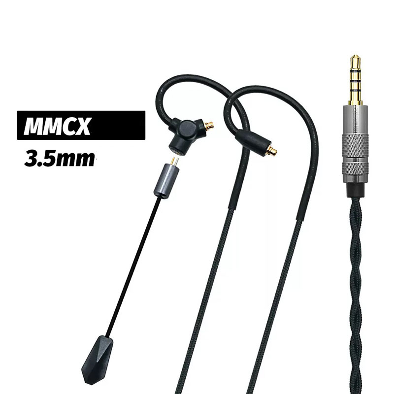 كابل سماعة ألعاب 0.78 QDC MMCX - مراجعة Gaming Microphone وسعره